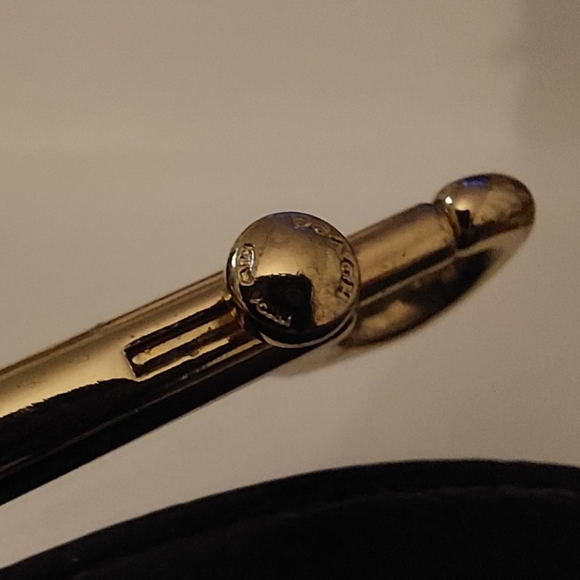 COACH Black Leather And GOLD Replacement Strap - Picture 5 of 7